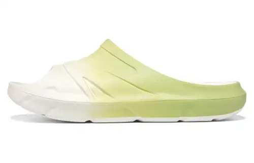 Anta Sheepskin Lightweight Abrasion Resistant Slip Resistant Slide Slippers Men's White Green