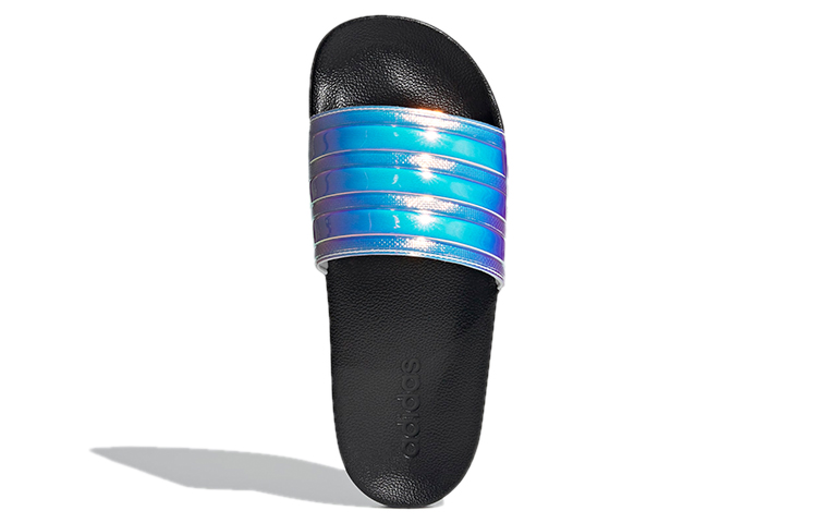 Женские шлепанцы adidas Adilette Shower Slides (черно-фиолетовые) — фото 5