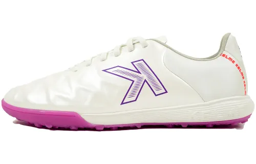 KELME TF Turf Cushioning, Slip Resistant, Abrasion Resistant, Waterproof Soccer Shoes Unisex White Purple
