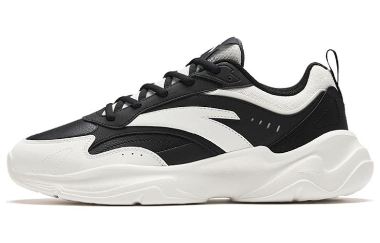 Anta Chao Bai Gz Cushioning Slip Resistant Abrasion Resistant Low top Casual Shoes Men's White Black