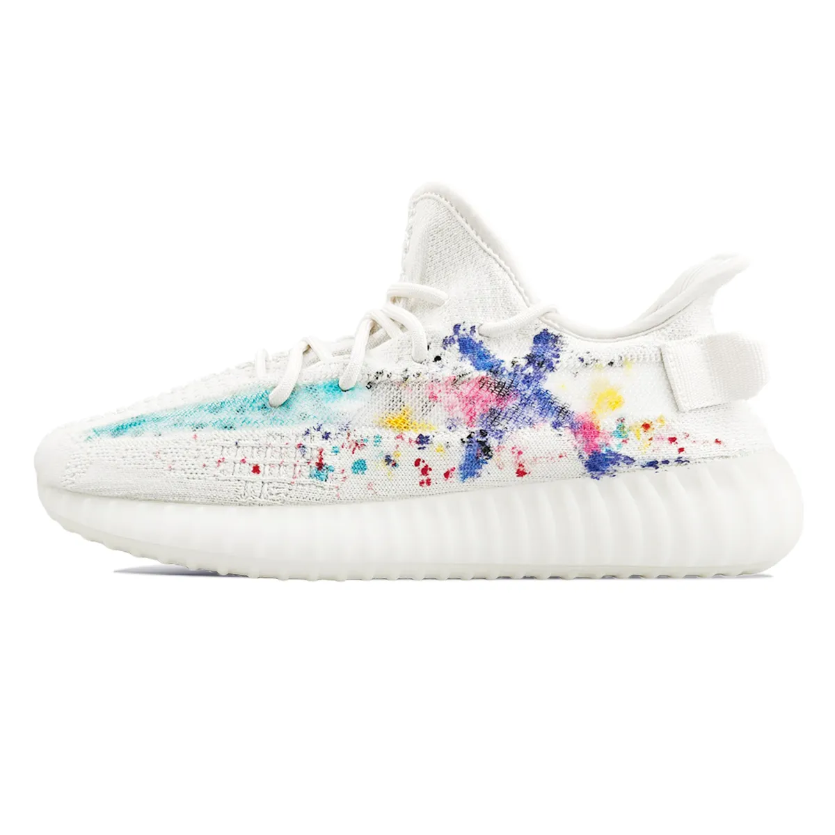 Adidas Originals Yeezy Boost 350 V2 Abrasion Resistant Abrasion Resistant Low top Casual Shoes Unisex White