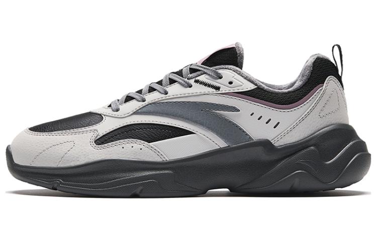 Anta Chao Bai Gz Leather Low top Casual Shoes Women's Gray
