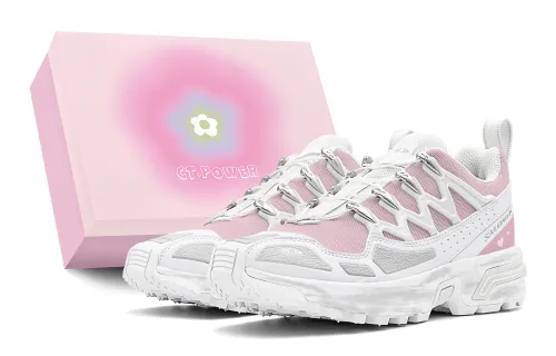 SALOMON ACS+ Slip Resistant Abrasion Resistant Slip Resistant Abrasion Resistant Low top Casual Shoes Unisex White Pink