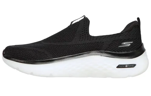 Skechers Go Walk Hyper Burst Comfortable Breathable And Wear resistant Low top Casual Shoes Women's Black