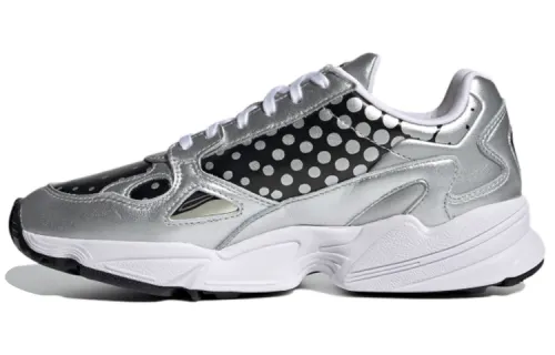 Adidas Originals Falcon Abrasion Resistant Low top Casual Shoes Women's Silver Black