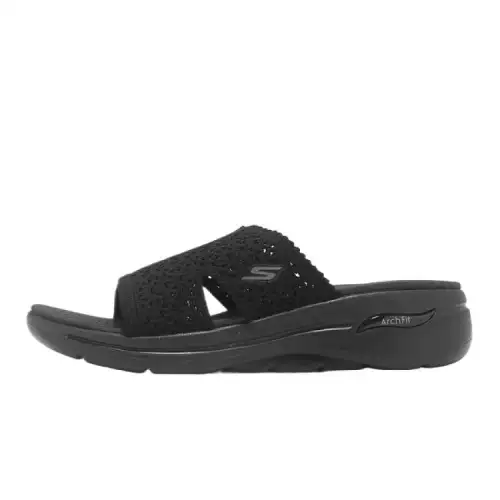 Skechers Slip Resistant Slide Slippers Women's Black