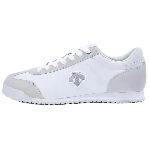 DESCENTE Heritage Style Wear resistant And Lightweight Low top Casual Shoes Women's Gray White