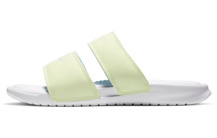 Nike Benassi Duo Ultra Slide White/Yellow Women's