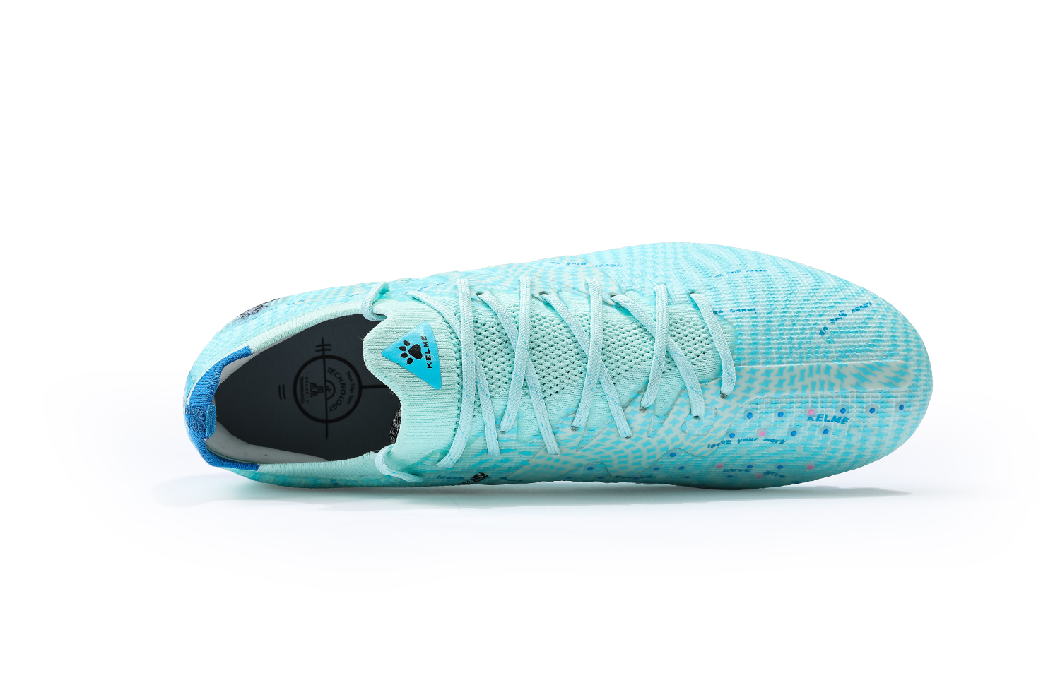 KELME Lightning 3.0 Comfortable MG Multi Ground Training Soccer Shoes Unisex Aqua Blue