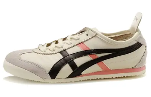 Onitsuka Tiger MEXICO 66 Cushioning Slip Resistant Abrasion Resistant Low top Casual Shoes Unisex Beige Pink Brown