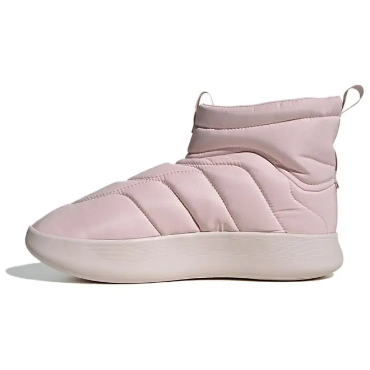 Adidas Adipuff Slip Resistant Abrasion Resistant High top Casual Shoes Unisex Pink