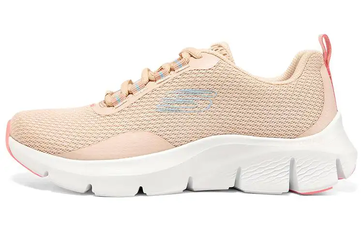 Skechers Flex Comfort Mesh Cushioning, Wear Resistant Low top Casual Shoes Women's Orange White