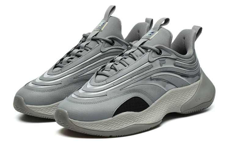 Мужские кроссовки Fila FUSION Ray 2 TPU (черно-серые) — Чёрный / серый — фото 2