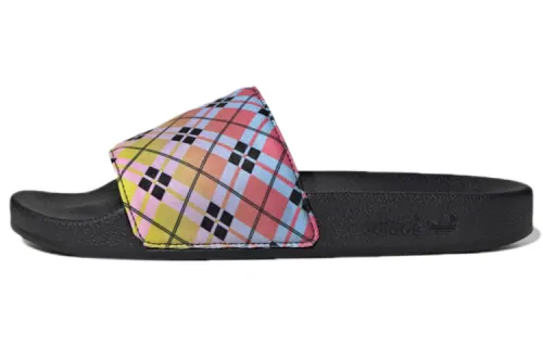 Adidas Adilette Slides 'Plaid'