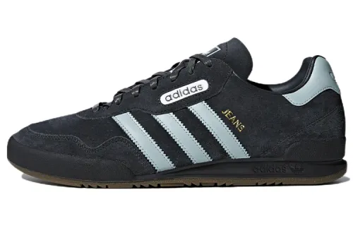 Adidas Originals Jeans Super Sports Abrasion Resistant Low top Casual Shoes Men's Gray Green