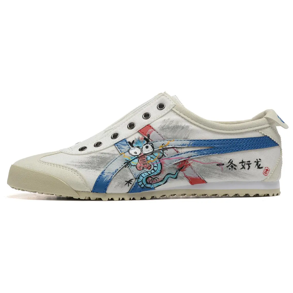 Onitsuka Tiger MEXICO 66 Canvas, Textile, Synthetic Leather Slip Resistant, Abrasion Resistant, Lightweight