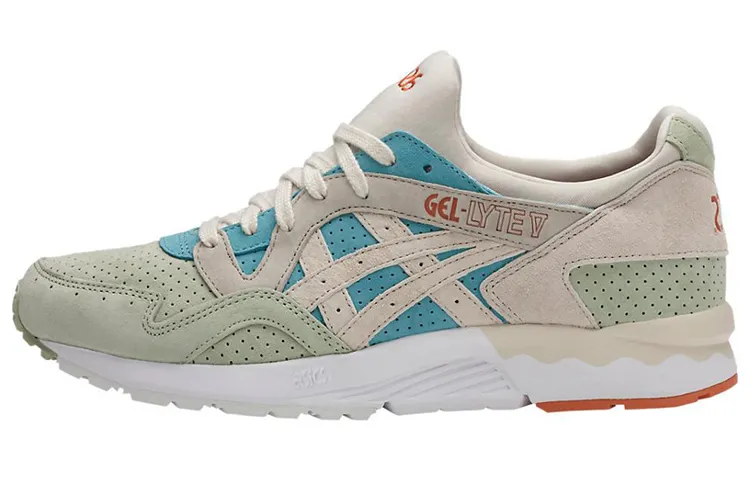 Asics Gel Lyte 5 Low top Casual Shoes Unisex Light Brown Green