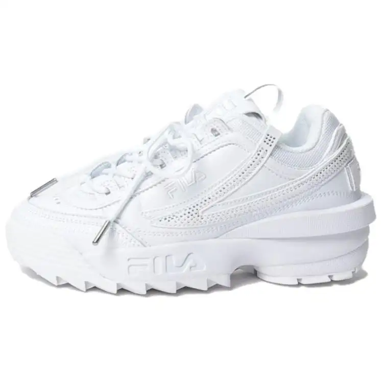 FILA Disruptor II EXP Abrasion Resistant Low top Casual Shoes Women's White