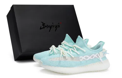 Adidas Originals Yeezy Boost 350 V2 811 Manufacturing, Moonlight Blue, Special Shoe Box