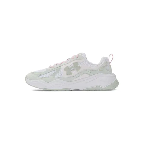 Under Armour ASPIRE Mesh, Textile Breathable Low top Casual Shoes Unisex White