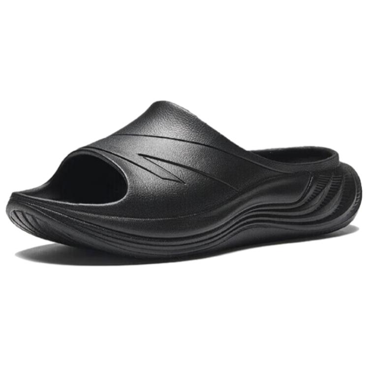 Anta Totem Slip Resistant Abrasion Resistant Slip Resistant Abrasion Resistant Slide Slippers Women's Black