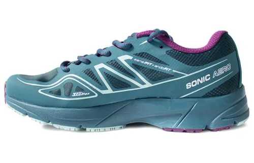 SALOMON Sonic Collection Aero W Mujer Anti-Slip Wear-Resistant Low-Top Outdoor Shoes Women's Blue Purple