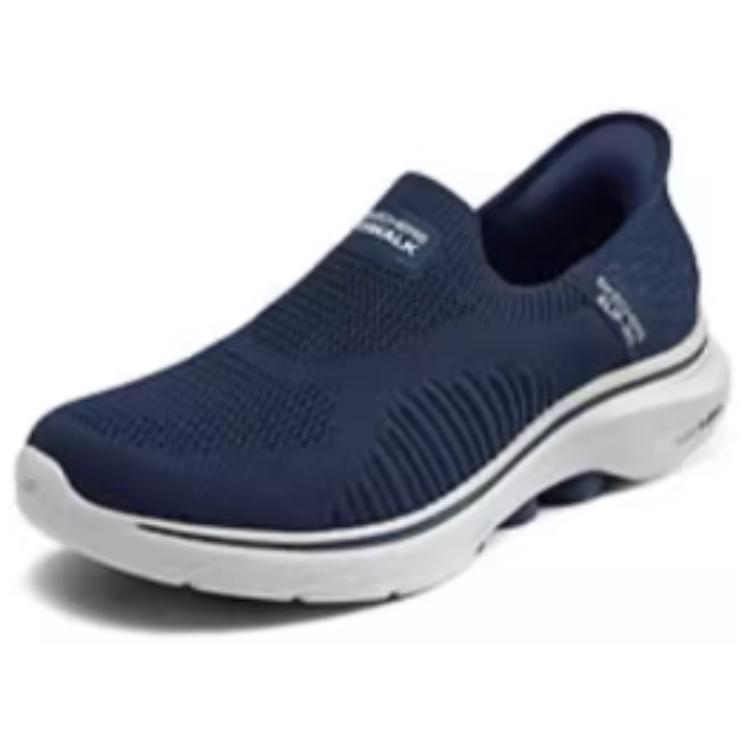 Skechers GO WALK 7 Mesh, Textile Cushioning Breathable Lightweight Low top Casual Shoes Men’s Marine Blue