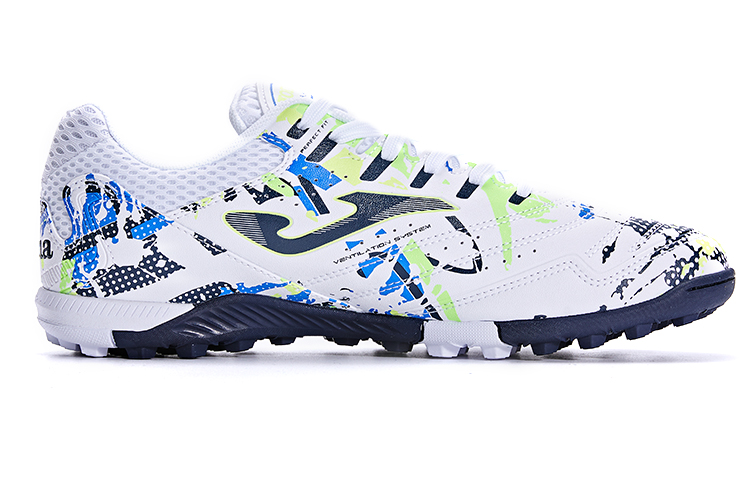 Joma AG Artificial Ground Slip Resistant Abrasion Resistant Soccer Shoes Men’s White