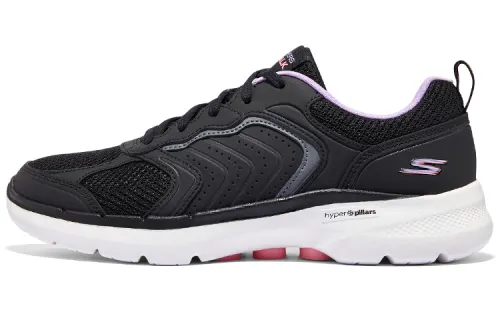 Skechers Go Walk 6 Breathable Lightweight Low top Casual Shoes Women's Black