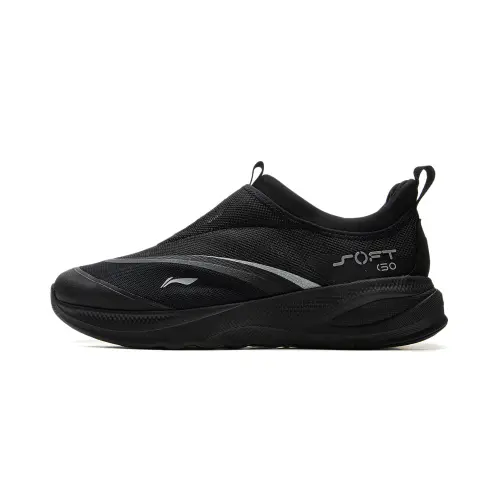Li Ning SOFT GO 2 Breathable Rebound Low top Casual Shoes Men's Black