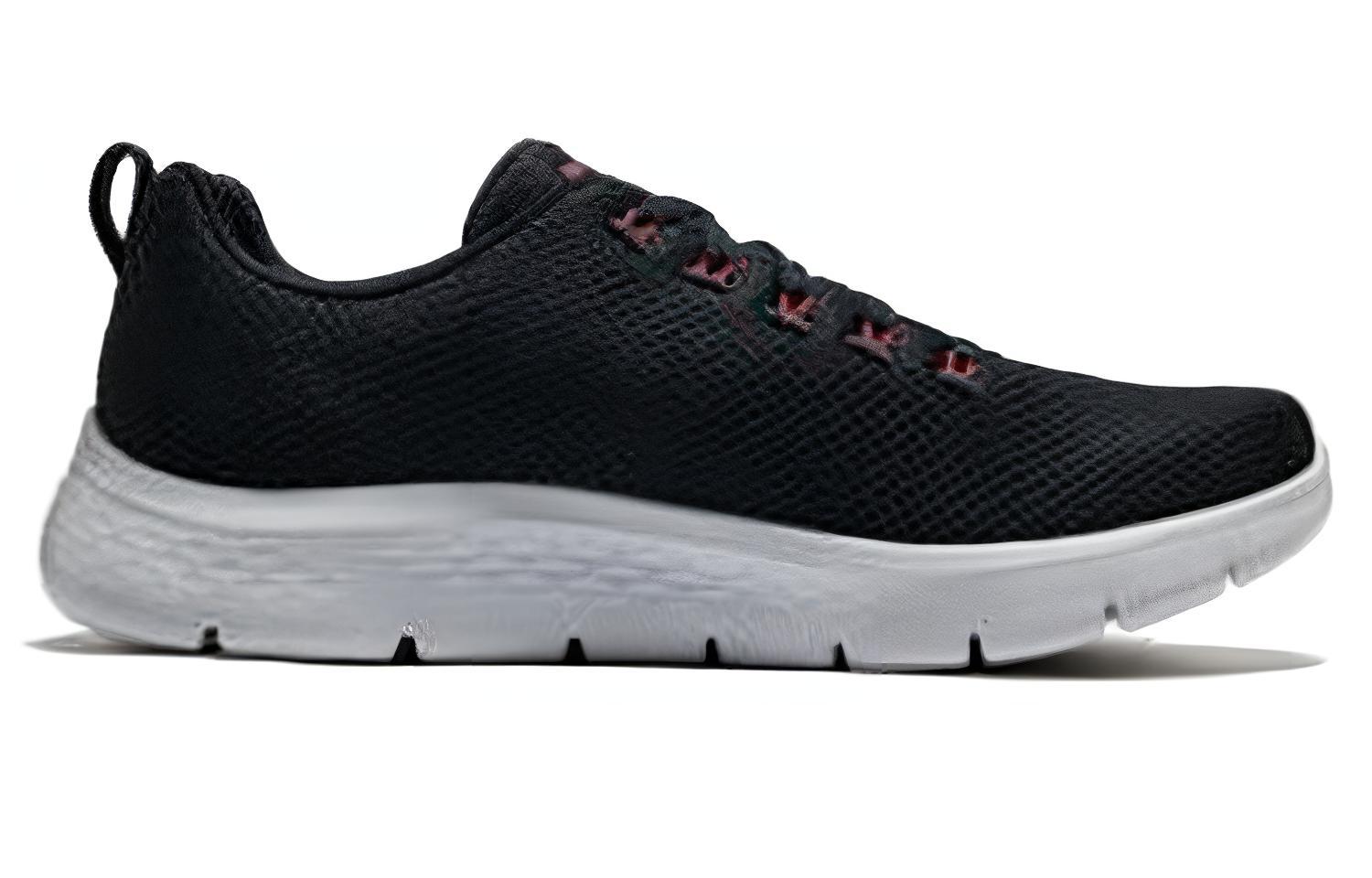 Skechers Fabric Cushioning Low top Casual Shoes Men’s Black Red