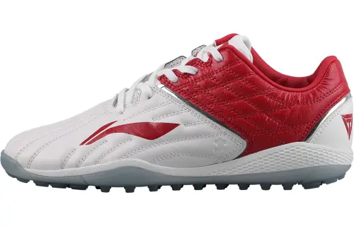 Li Ning Iron Soccer Shoes Men's Low Top Red White