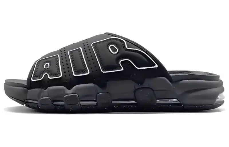 Nike Air More Uptempo Slide 'OG Black White'