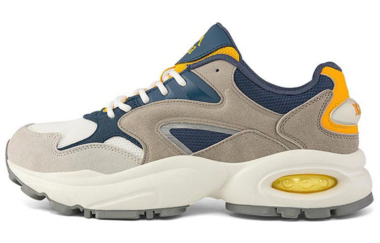 Kappa Fabric Cushioning Slip Resistant Low top Casual Shoes Men's Gray