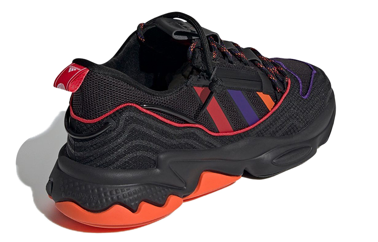 Кроссовки adidas originals Ozweego (черный / оранжевый) — Чёрный / оранжевый — фото 4
