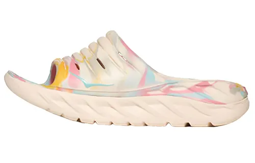 FP Movement x HOKA ONE ONE ORA Slide Soothing Sports Slippers Ora Women's Moon White Marble