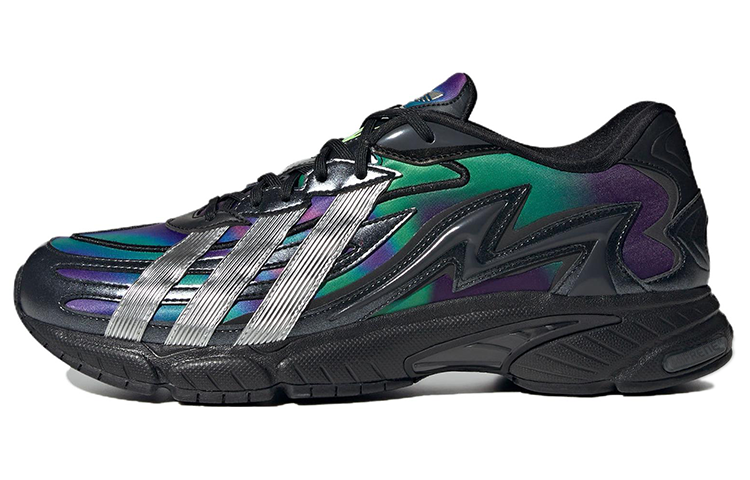 Мужские кроссовки adidas originals Orketro 2.0 (черно-зелено-серебристые)