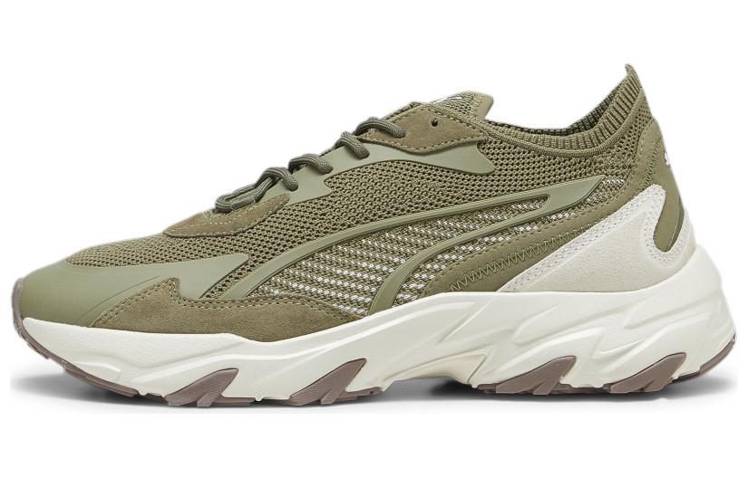 PUMA Injector Knit Arid Desert Cushioning, Wear Resistant Low top Casual Shoes Men's Green