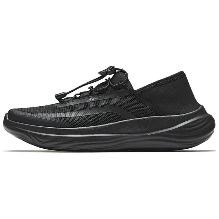 Anta Slip Resistant, Abrasion Resistant, Height Increasing Low top Casual Shoes Women's Black