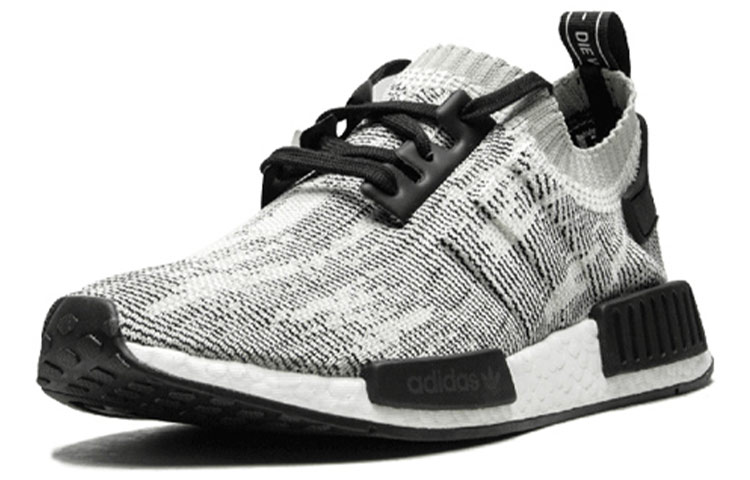 Кроссовки adidas originals NMD_R1 (черно-серо-белые) — Чёрный / серый / белый — фото 2
