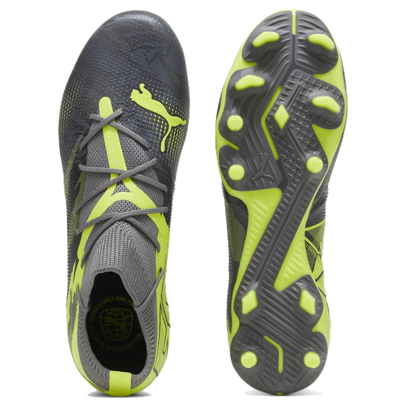 Мужские кроссовки PUMA Future AGFG (серо-зеленые) — фото 4