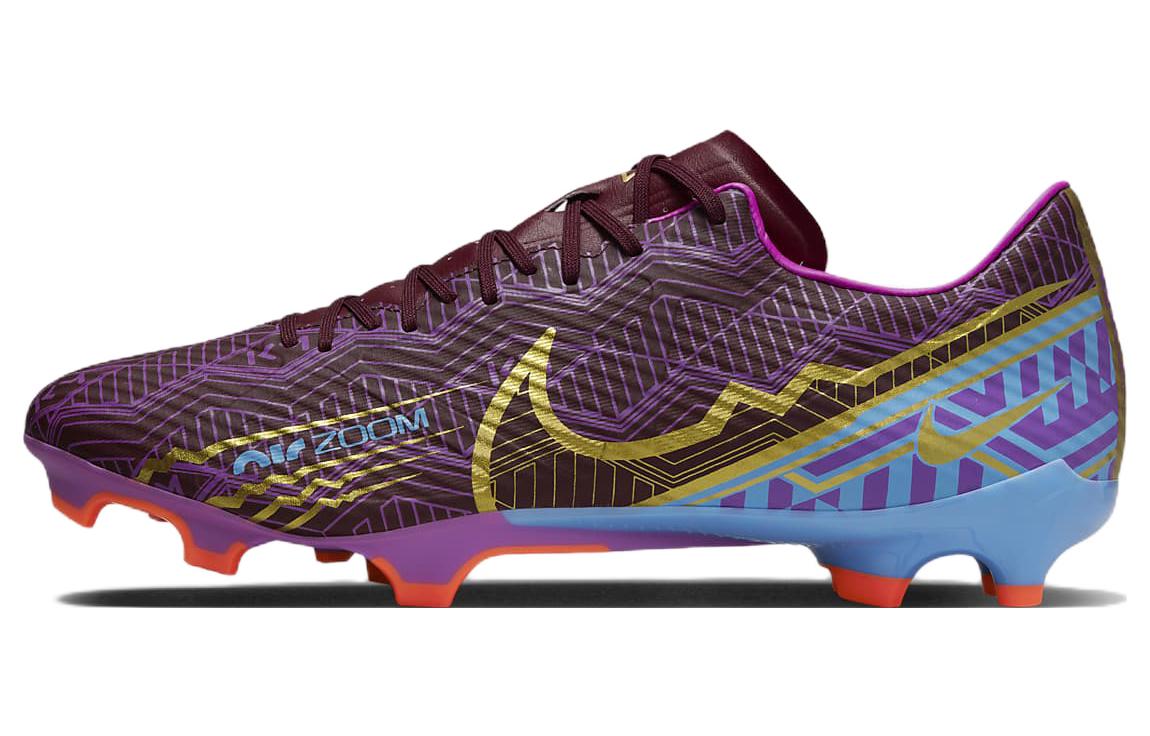 Nike Zoom Vapor 15 Academy Multi-field Artificial grass Fabric Non-slip breathable wrapping lightweight Football shoes Men's purple blue