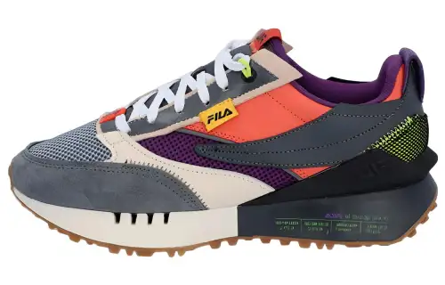 FILA Renno N Generation Renno N Generation Trainer Textile, Leather Low top Casual Shoes Unisex Gray Purple Orange