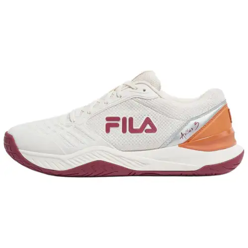 FILA Abrasion Resistant Low top Casual Shoes Unisex White Red