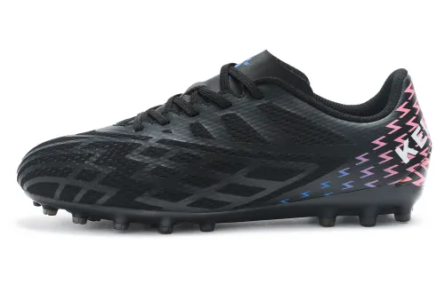 KELME Shadow MG Multi Ground Slip Resistant Breathable Coverage Support Soccer Shoes Unisex Black Red