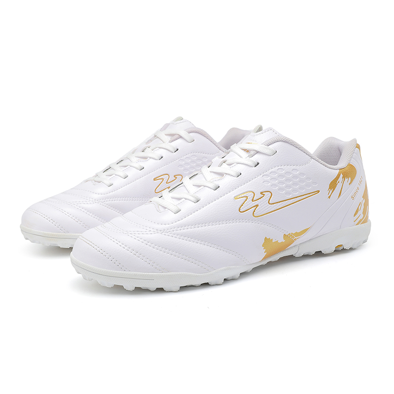 Binary TF Rubber Broken Studs Soccer Shoes Unisex White