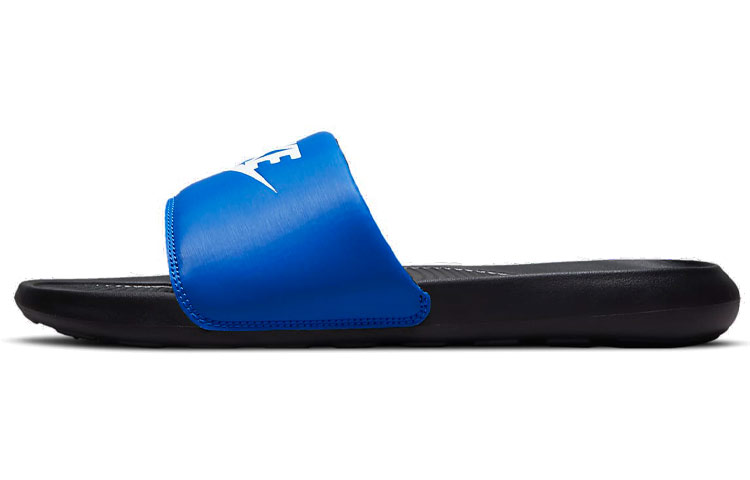 Nike Victori One Minimalistic Casual White Blue Slippers 'White Blue Black'