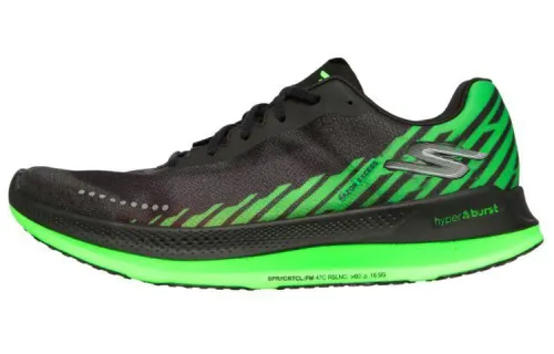 Skechers Casual Shoes Men's Low Top Black/Green