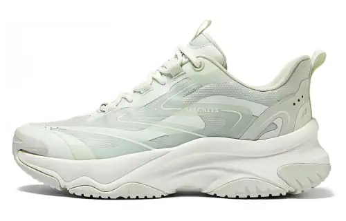 Skechers Street Moonhiker Wear resistant And Lightweight Low top Casual Shoes Women's Light Gray