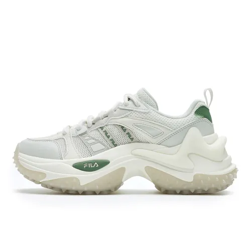 FILA SOFIA 3 Abrasion Resistant Low top Chunky Sneakers Women's White Green